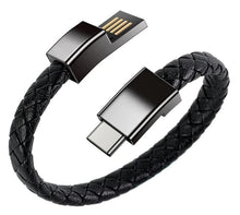 Load image into Gallery viewer, Leather USB Charging Bracelet Bundle (3 Bracelets)- FREE SHIPPING