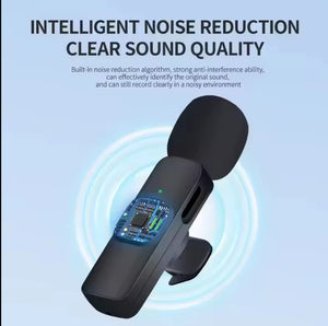 Wireless lavalier microphone for podcasters, vloggers and content creators