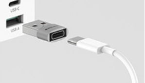 EZQuest USB-C Female to USB-A Male Mini Adapter 2 Pack