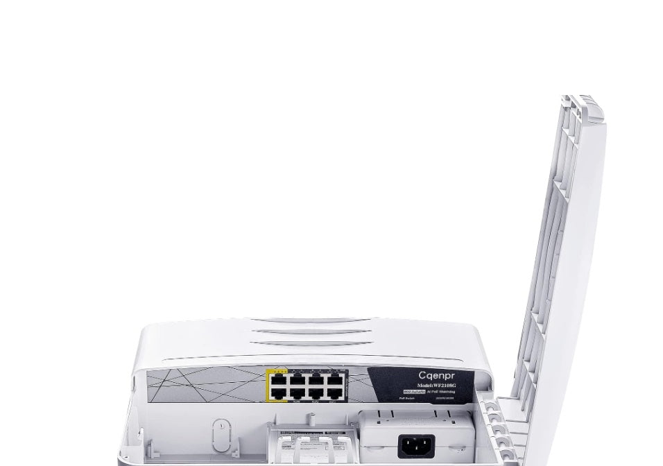 Cqenpr 8 port Indoor/Outdoor Waterproof POE Switch